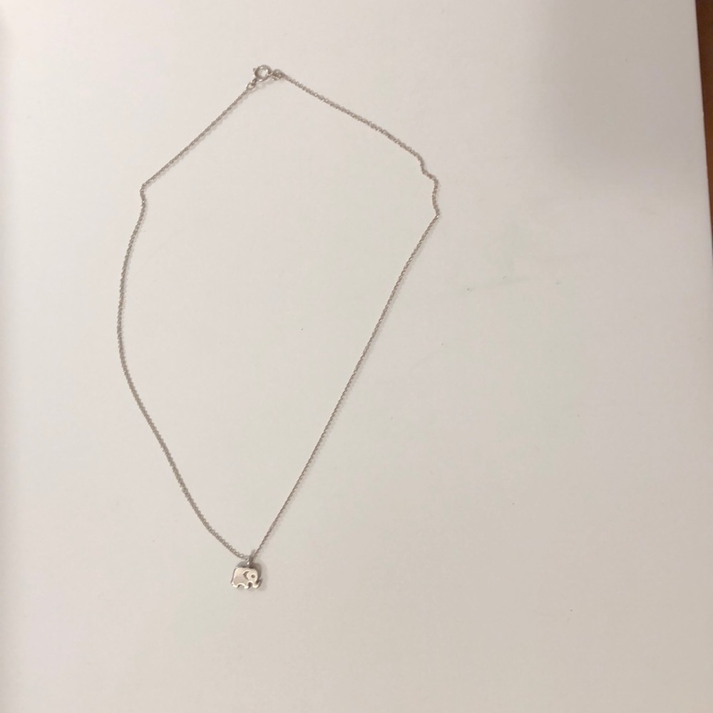 Dogeared “16 elephant necklace sterling silver